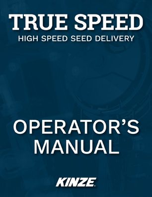 True Speed Operator's Manual