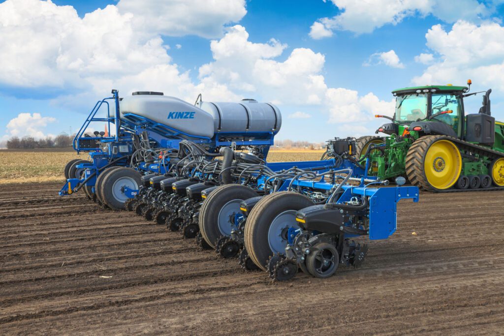 5900 planter equipped with 5000 series row unit 24 row 30 inch planter